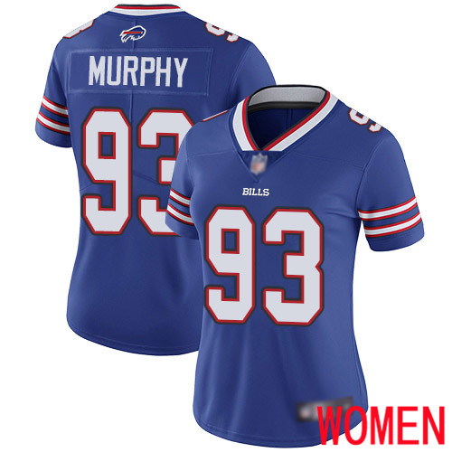 Women Buffalo Bills #93 Trent Murphy Royal Blue Team Color Vapor Untouchable Limited Player NFL Jersey